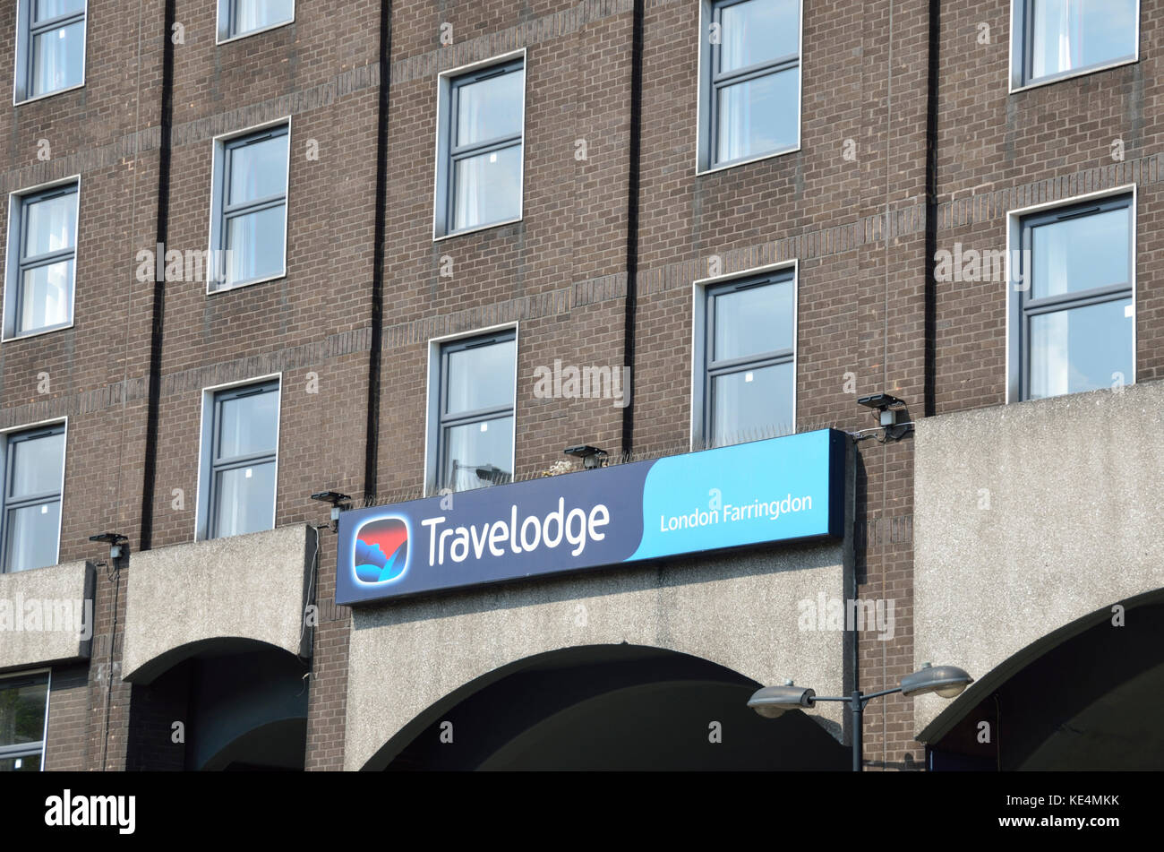 Travelodge London Farringdon Hotel, London, UK. Stock Photo