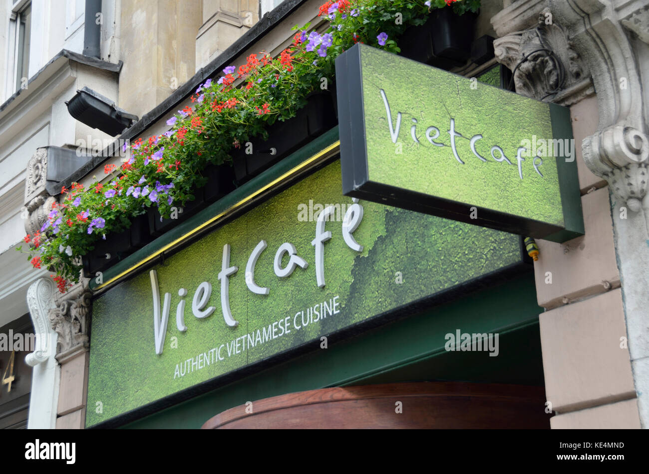 VietCafe Vietnamese restaurant in Haymarket, London, UK. Stock Photo