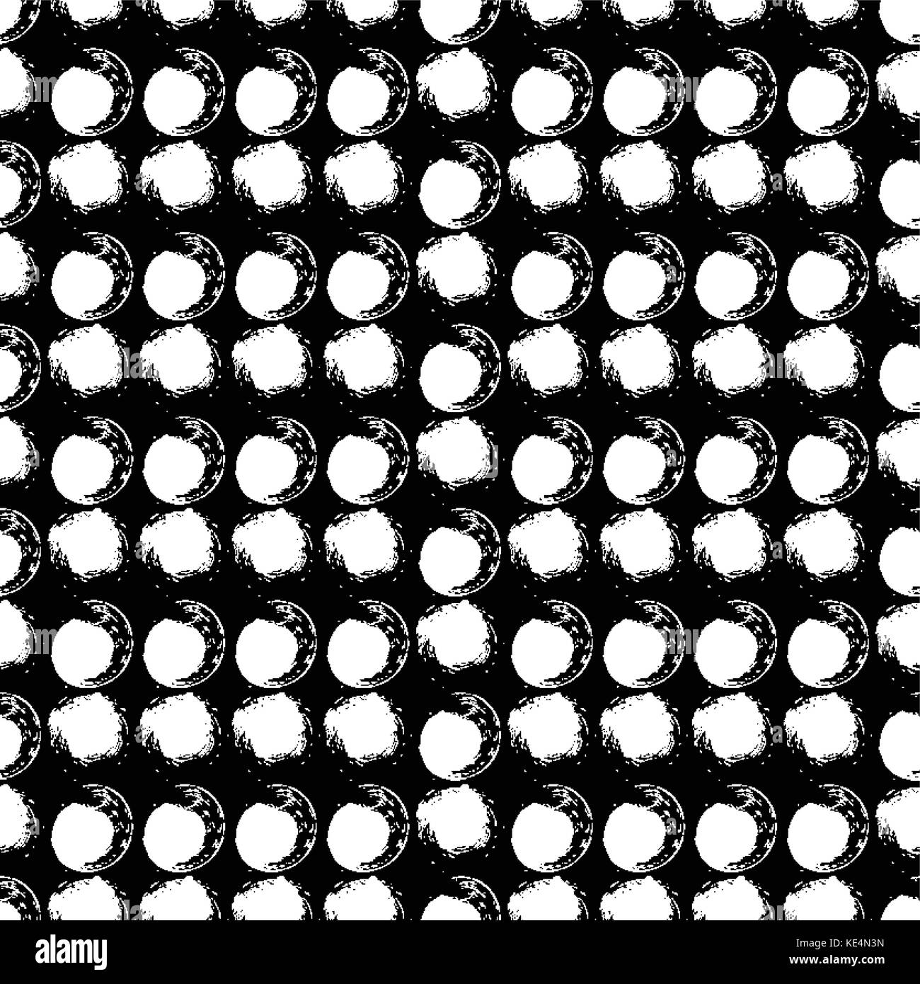Seamless black and white pattern with circles Stock Vector Image & Art ...