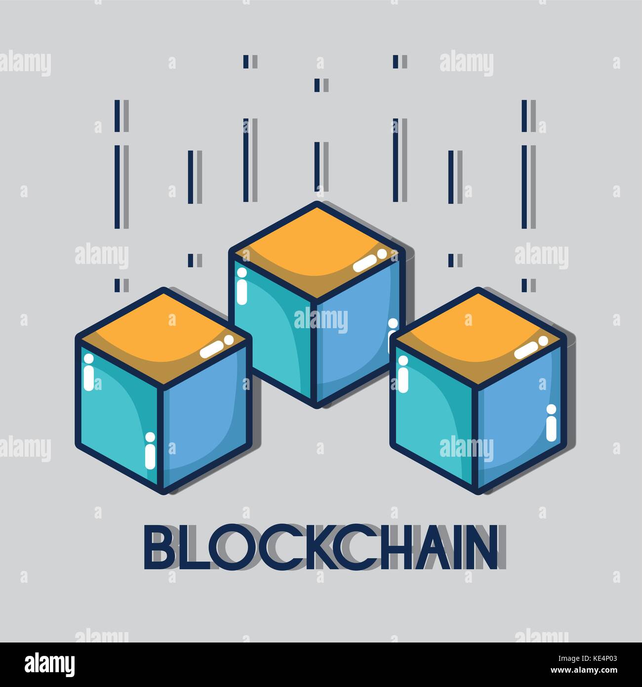 blockchain cubes digital security technology Stock Vector Image & Art ...
