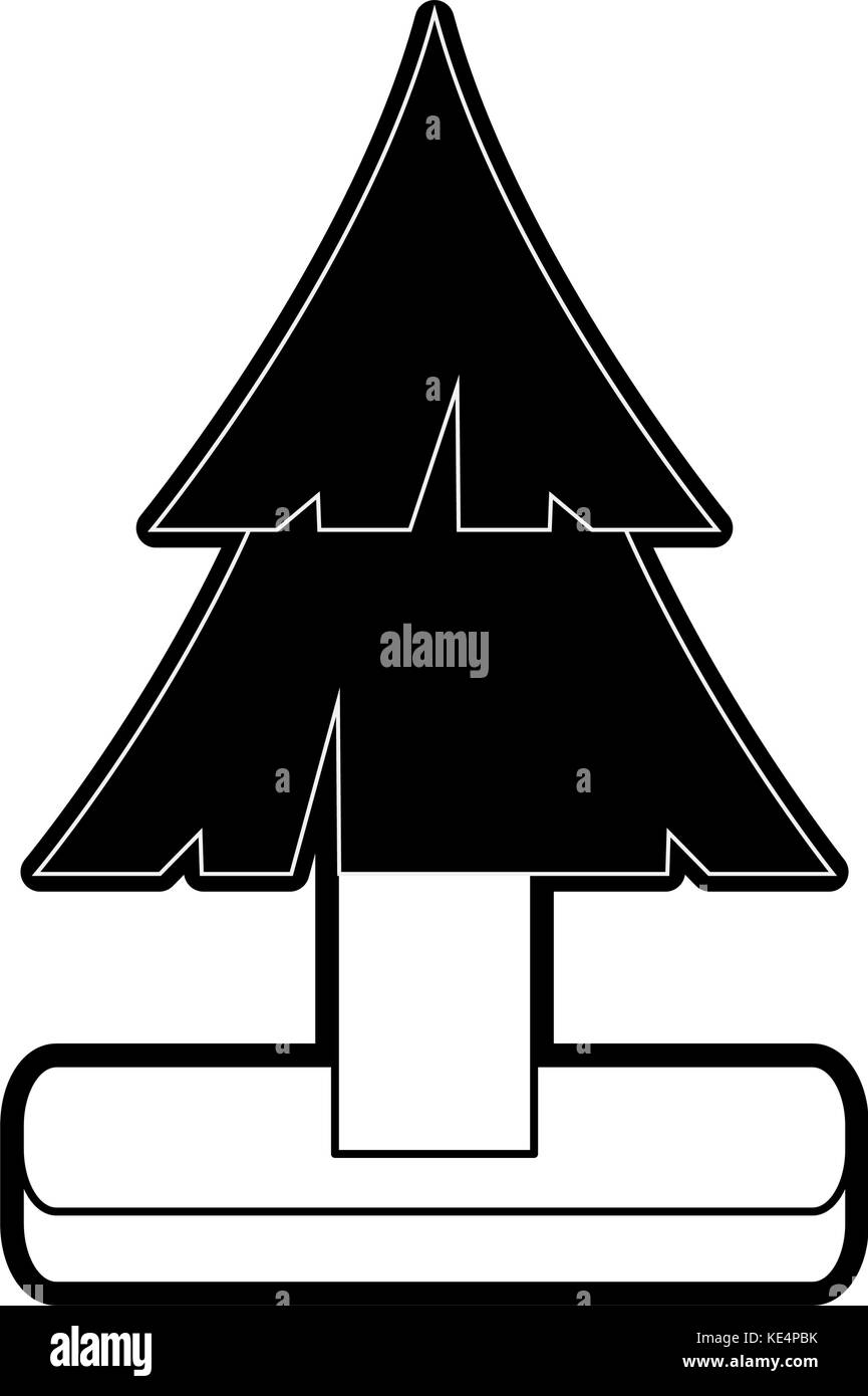 Tree pine isolated Stock Vector Image & Art - Alamy