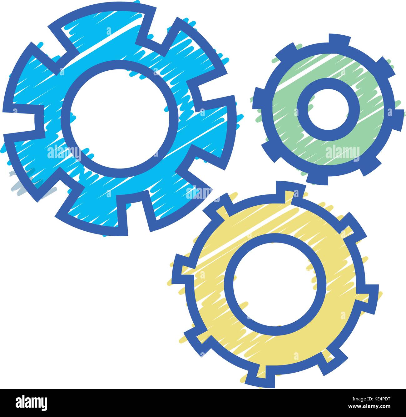 color gear industry engineering process Stock Vector Image & Art - Alamy