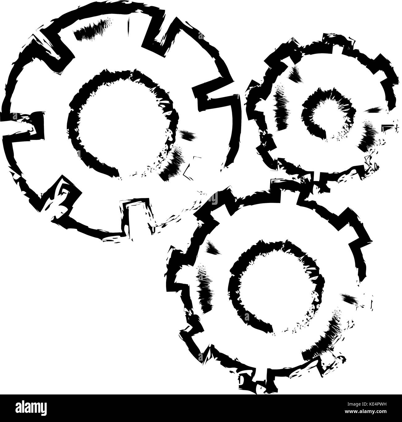 figure gear industry engineering process Stock Vector Image & Art - Alamy