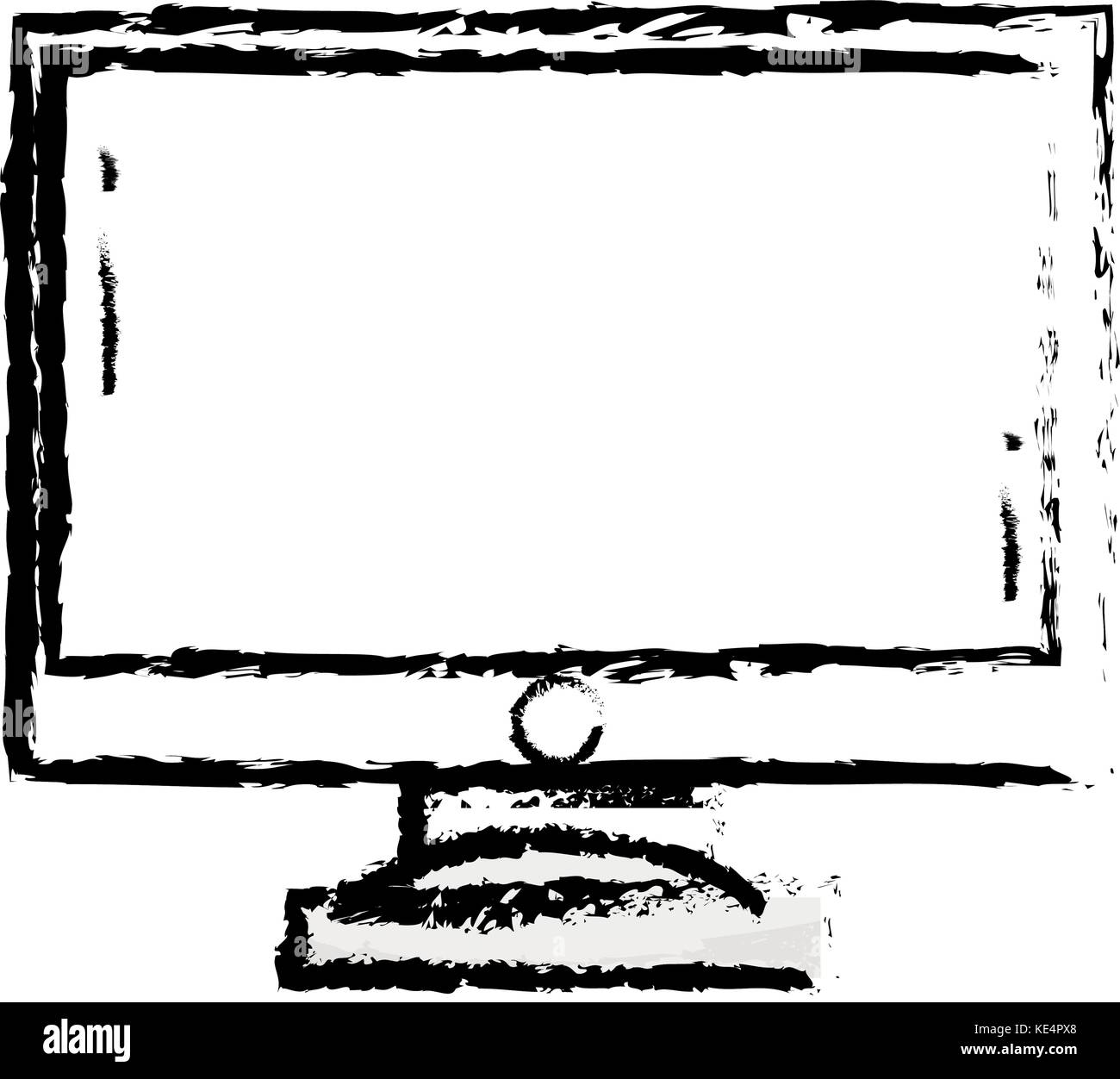 figure computer screen electronic technology Stock Vector Image & Art ...