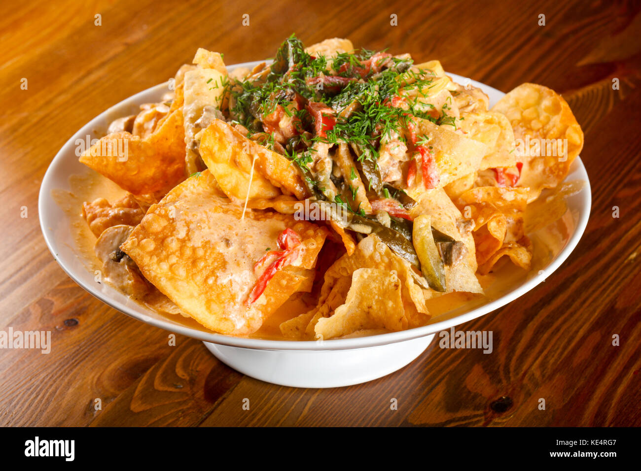 Quesadilla with sauce and spices Stock Photo Alamy