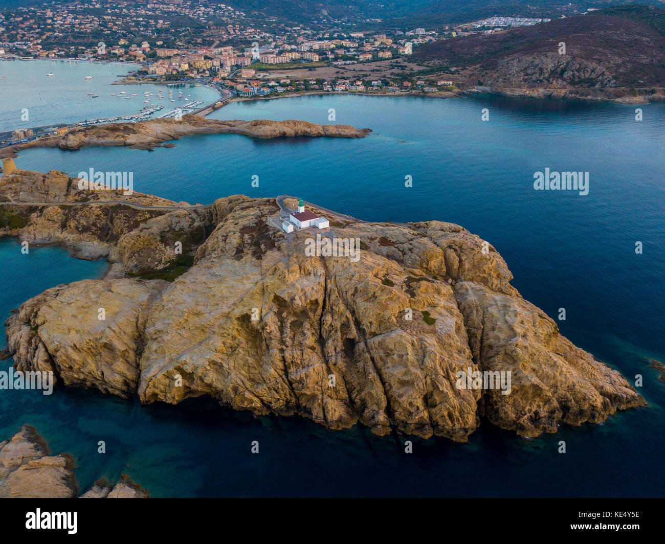 Aerial view ile rousse coastline hi-res stock photography and images ...