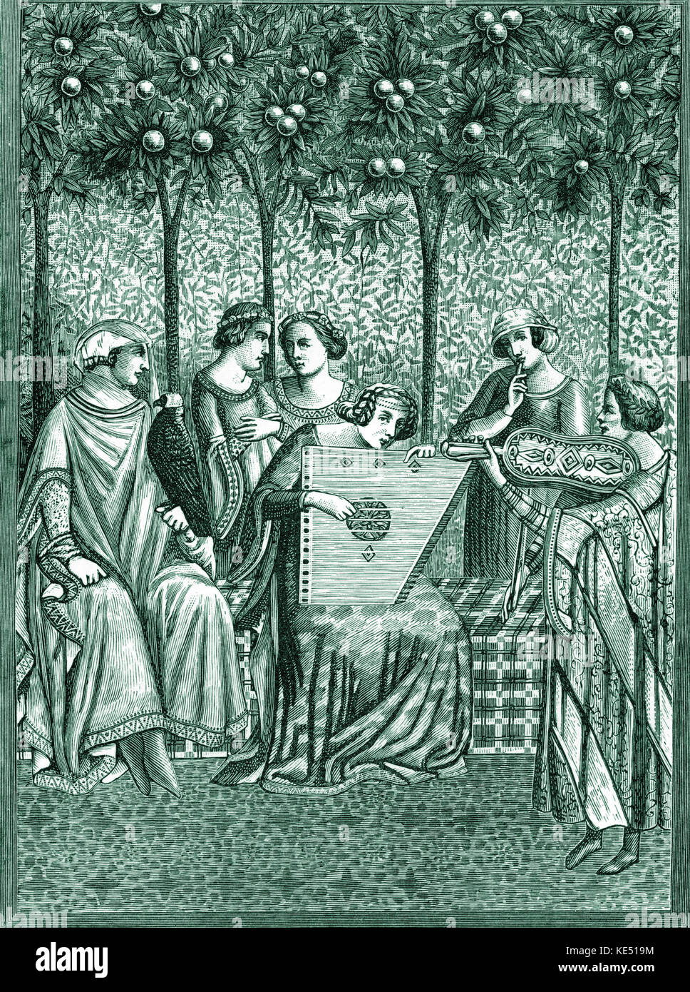 Medieval music painting hi-res stock photography and images - Alamy