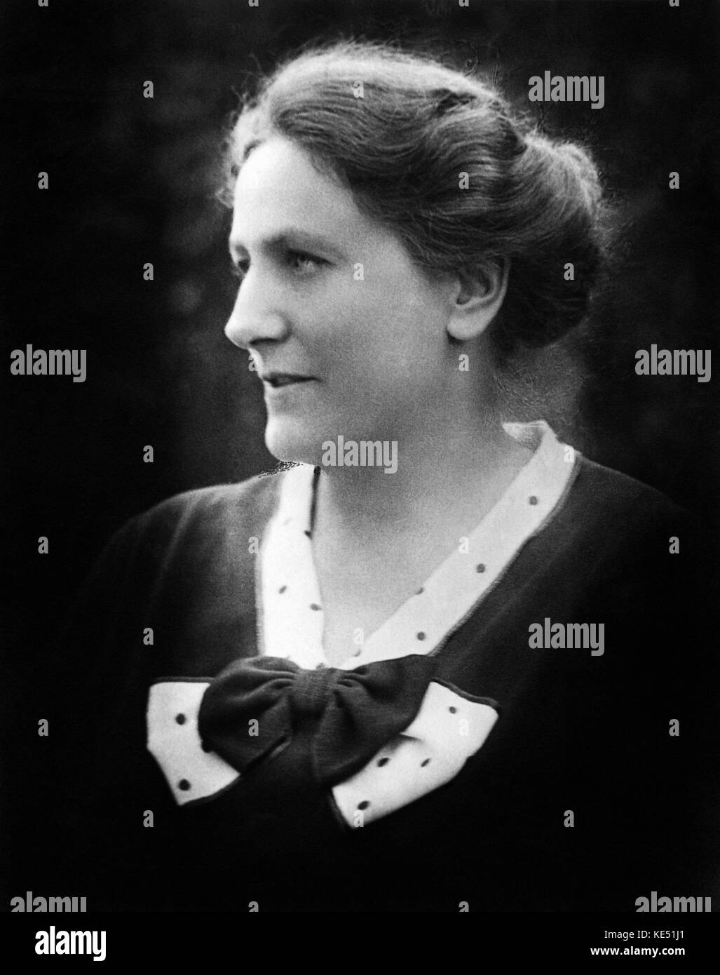 Winifred Wagner - portrait at the Bayreuth Festival, wife of Siegfried Wagner. 23 June 1897 - 5 March 1980. Photo by A. Pierperhoff. Stock Photo