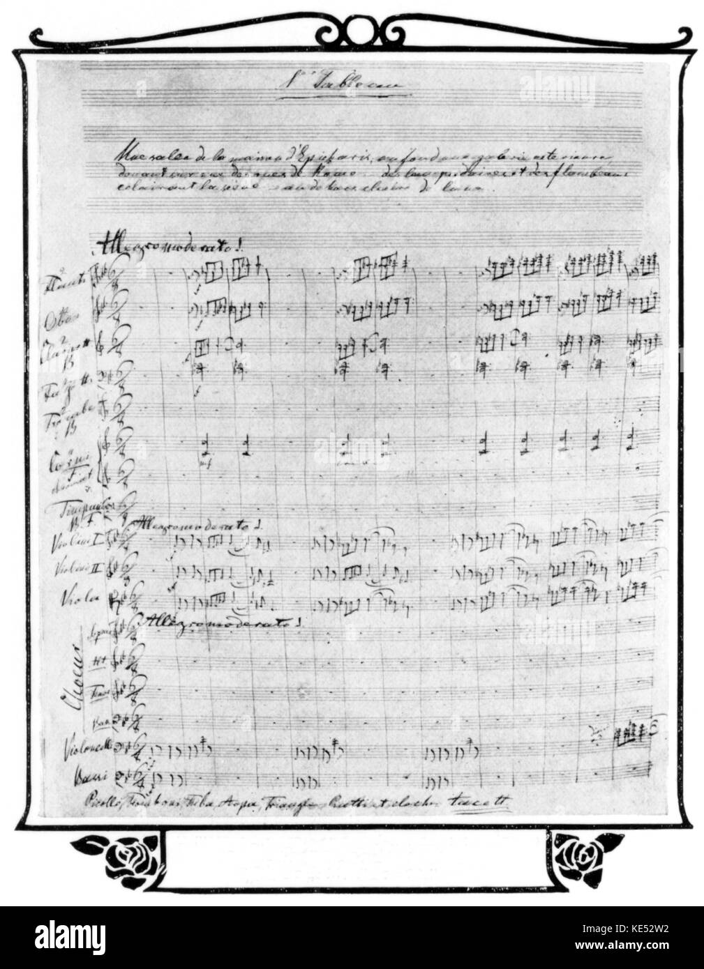 RUBINSTEIN, Anton -  score from his opera  Nero. Russian pianist 1829-1894 Stock Photo
