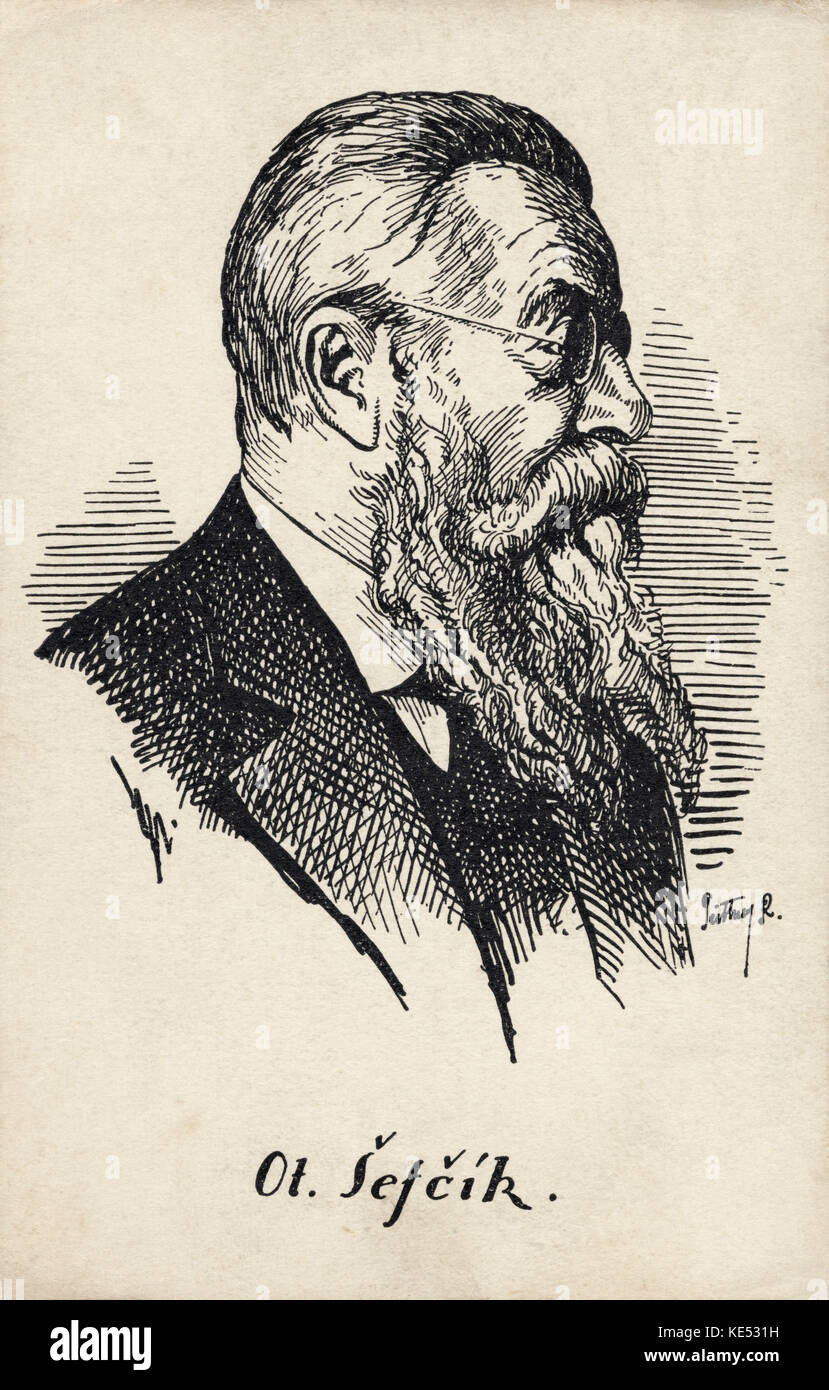 Otakar Ševcík Czech violinist. 22 March 22 1852 18 January 1934 Stock