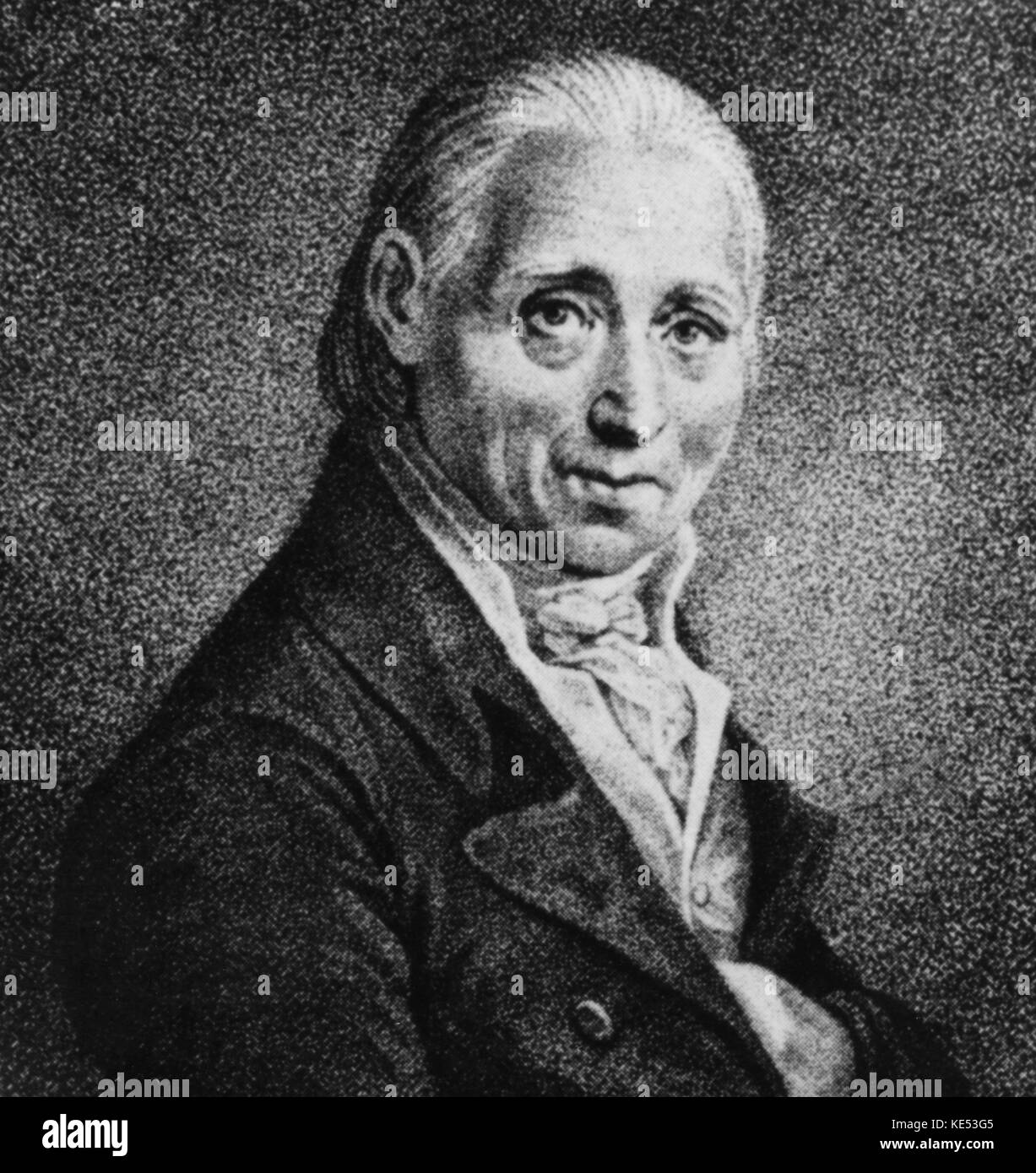 Jan Krtitel Vanhal. Bohemian composer, 1739-1813. Stock Photo