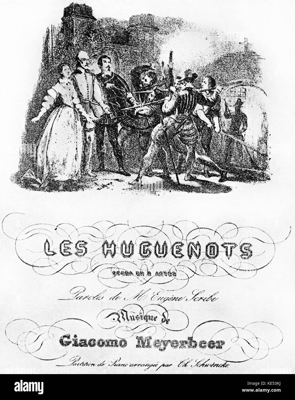 Giacomo Meyerbeer S Opera Les Huguenots Premiere On 29 - 