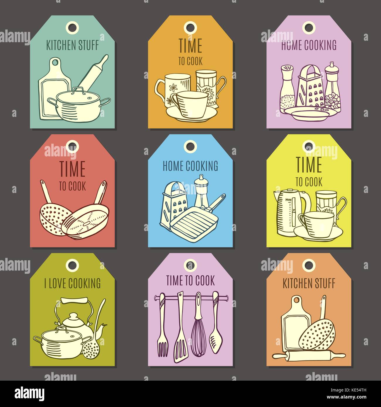 Kitchen ware Stock Vector Images - Alamy