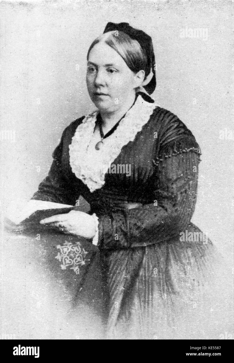 Jessie Laussot, English born wife of a Fench wine merchant.  She had a brief affair with Richard Wagner during 1850. RW: German composer & author, 22 May 1813 - 13 February 1883. Stock Photo