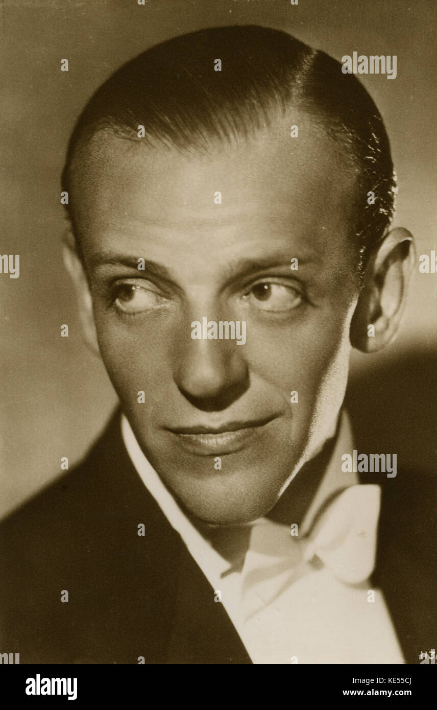 Fred Astaire, 1930's portrait. American dancer, singer, actor and composer, 1899-1987. (Radio pictures ) Stock Photo
