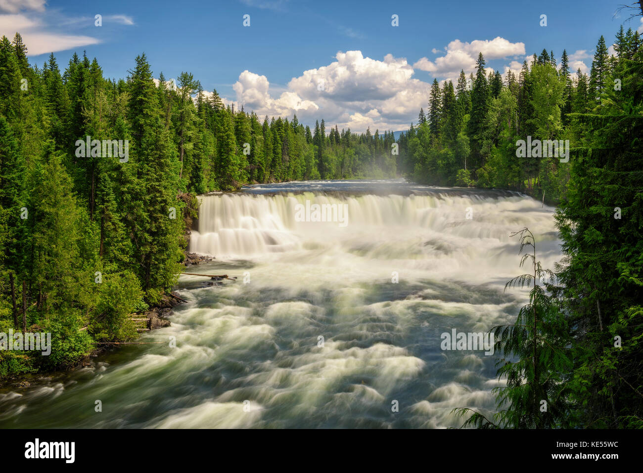 Dawson Falls on the Murtle River in Canada Stock Photo