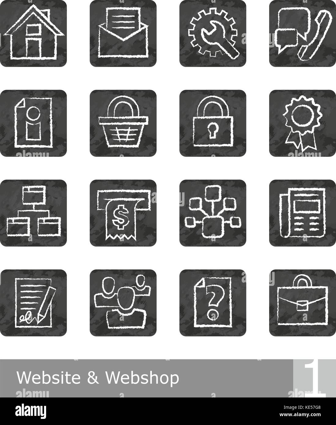 Chalk outline square Stock Vector Images - Alamy