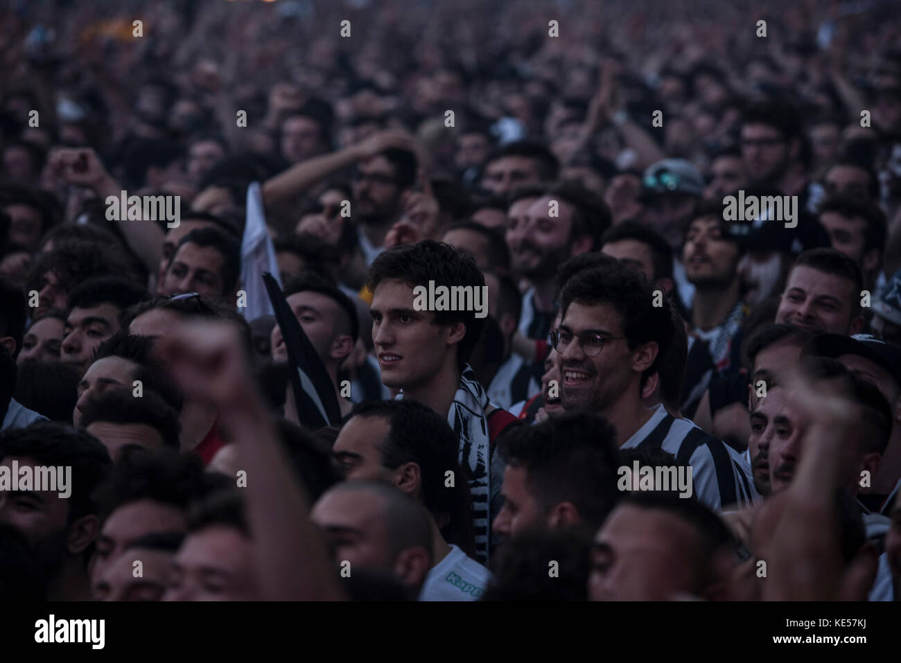 Turin, Italy-June 3, 2017: Juventus fans leaked for alleged terrorist ...