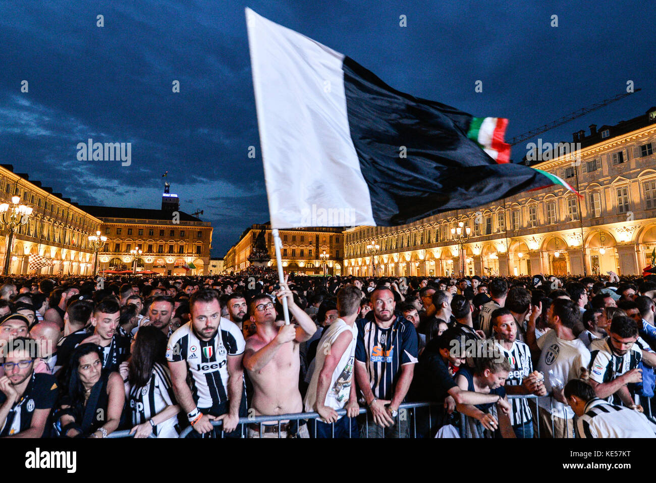 Turin, Italy-June 3, 2017: Juventus fans leaked for alleged terrorist ...