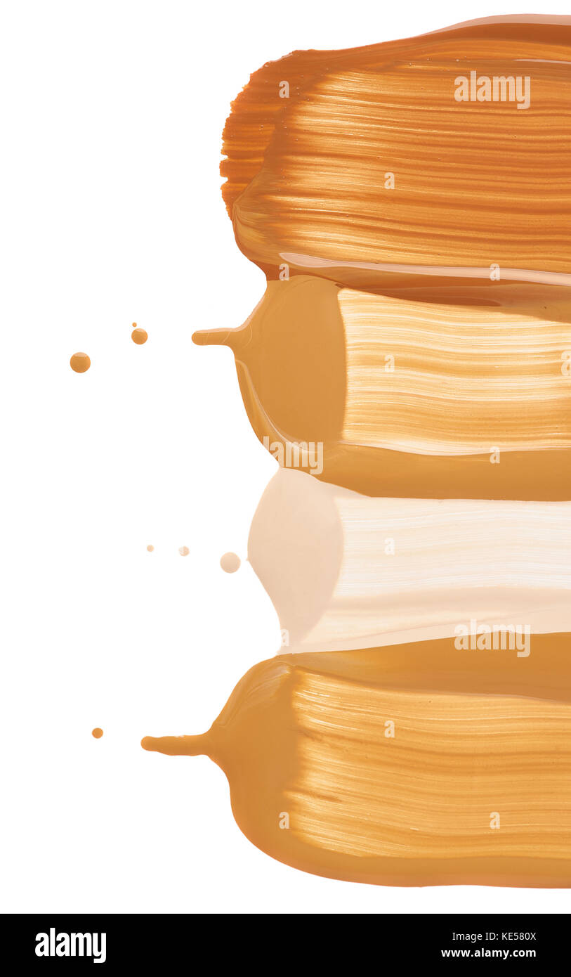 makeup liquid foundation on white background Stock Photo - Alamy