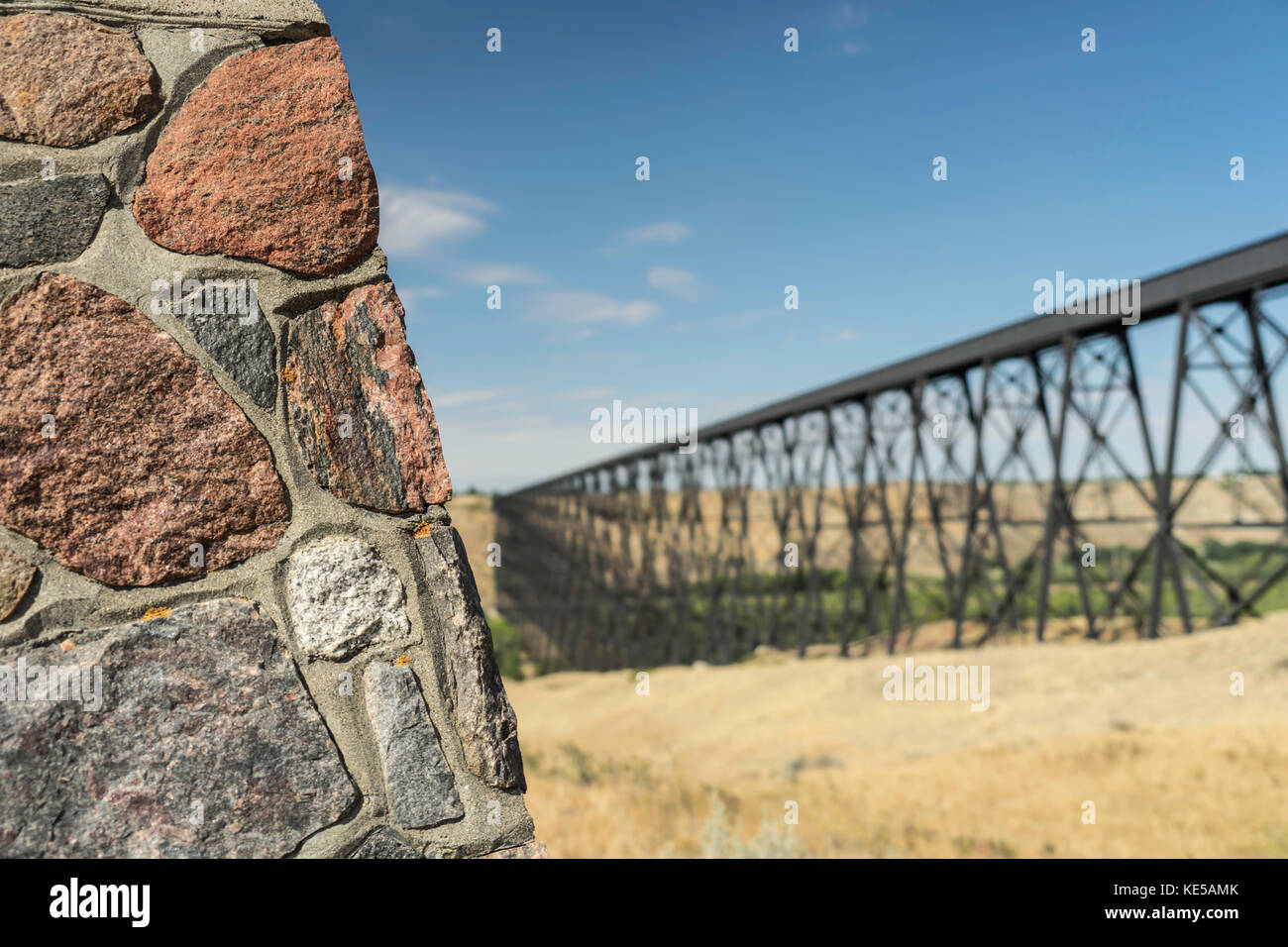 High Level Bridge at Lethbridge Alberta Stock Photo Alamy
