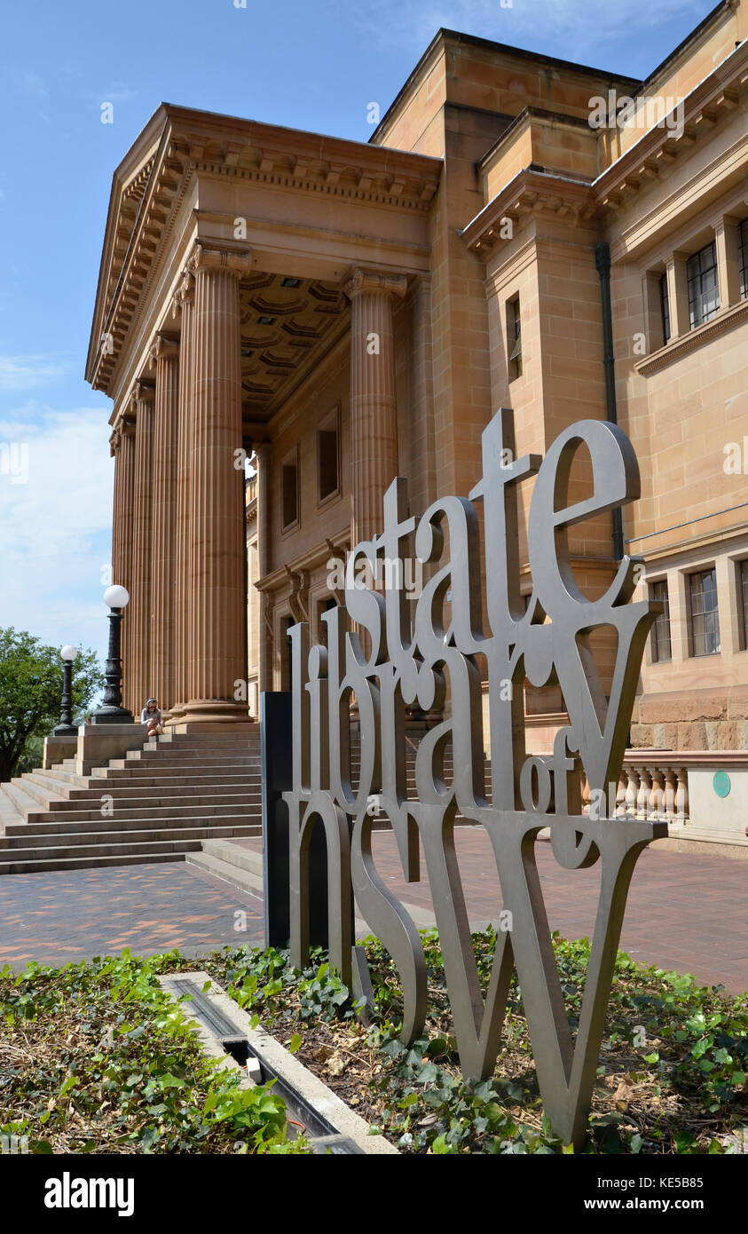 The Mitchell Wing of the New South Wales State Library in Sydney, Australia Stock Photo