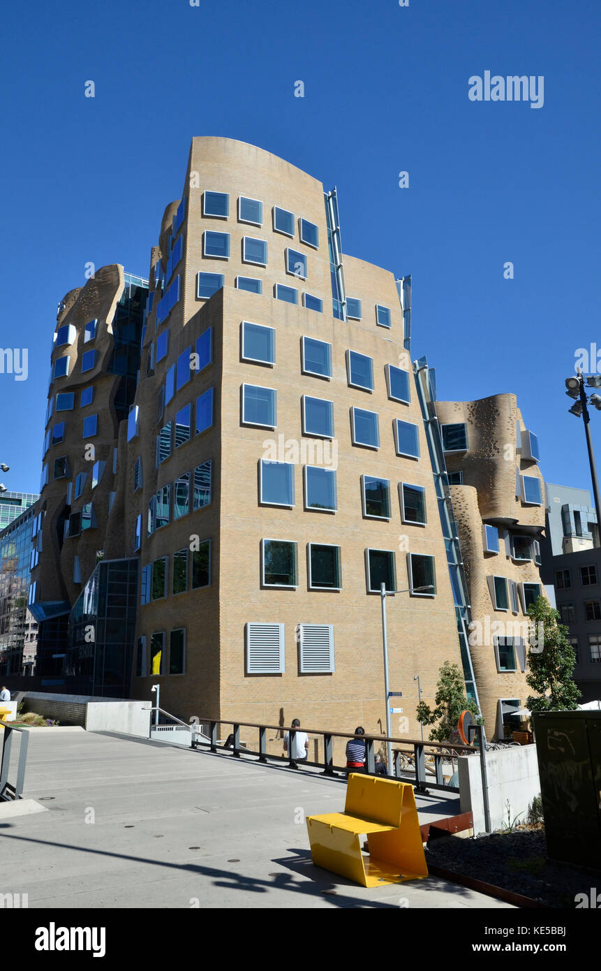 The Dr Chau Chak Wing building in the Sydney University of Technology, designed by architect Frank Gehry, named for the philanthropist who funded it. Stock Photo