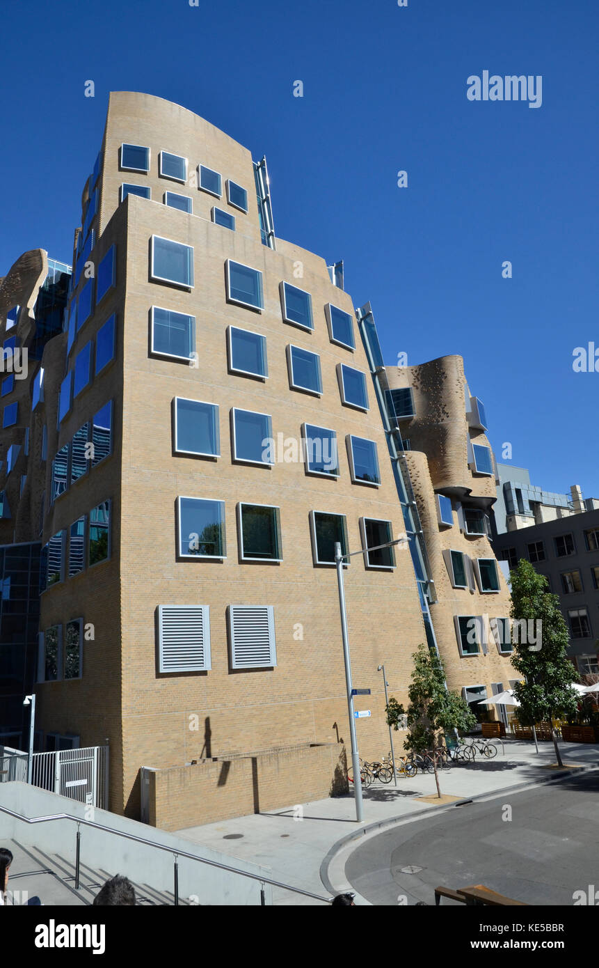 The Dr Chau Chak Wing building in the Sydney University of Technology, designed by architect Frank Gehry, named for the philanthropist who funded it. Stock Photo