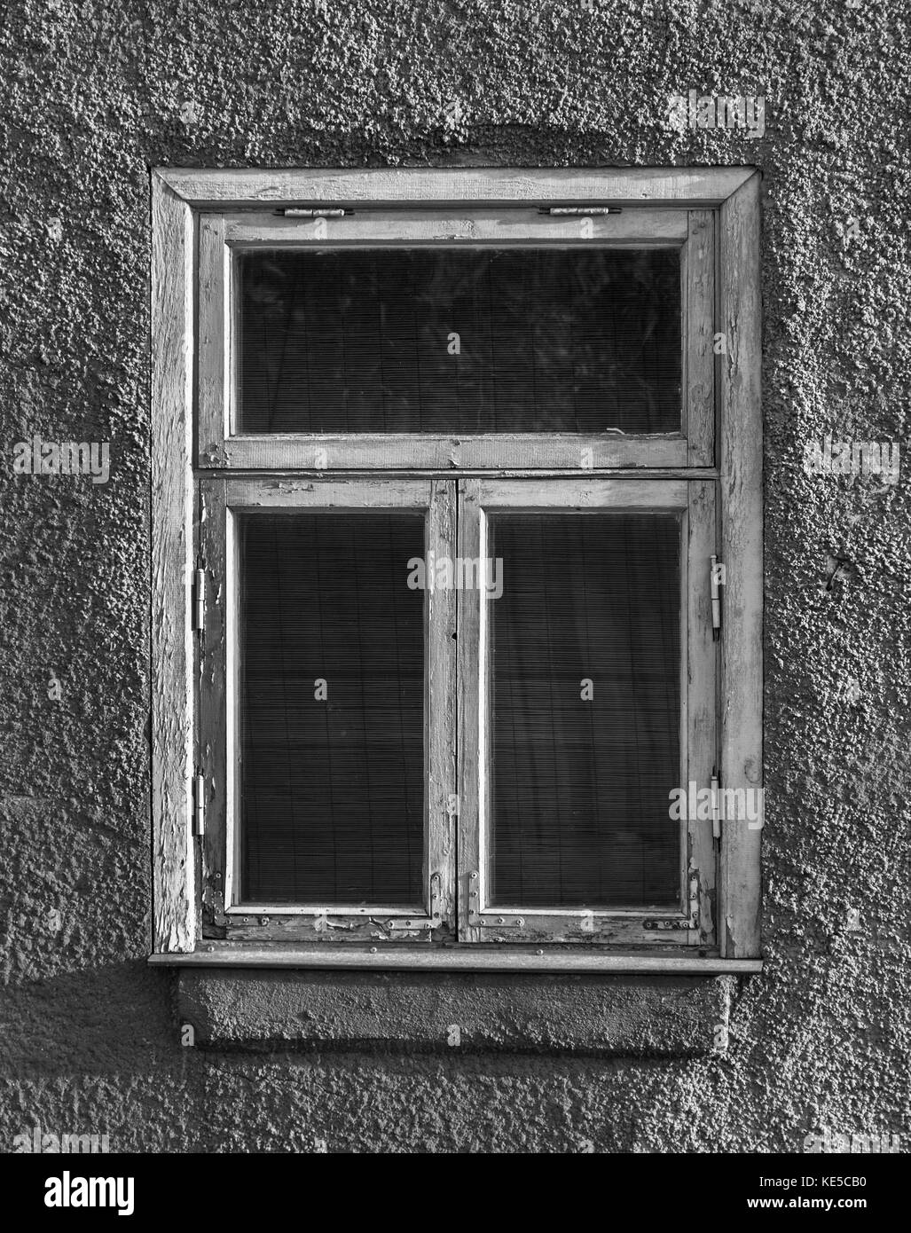 Weathered wooden window on wall Stock Photo Alamy Weathered wooden window on wall Stock Photo Alamy