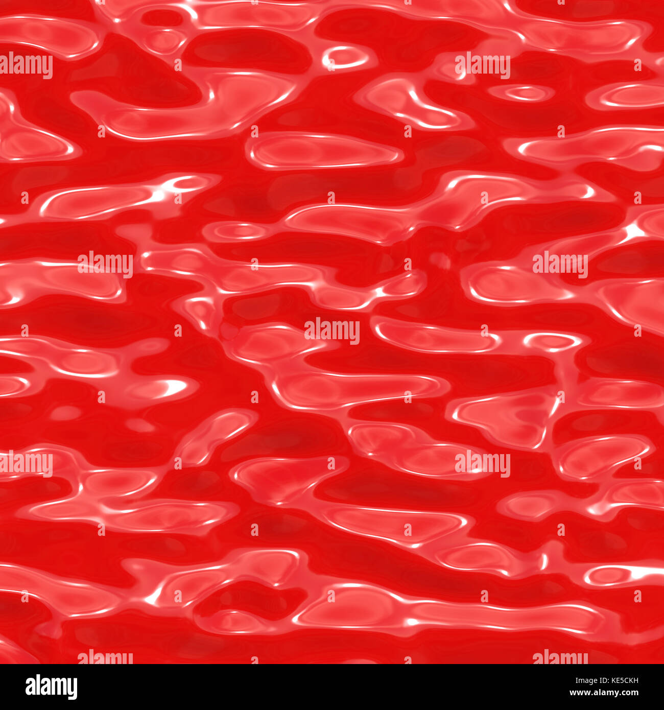 Melted red wax Stock Photo