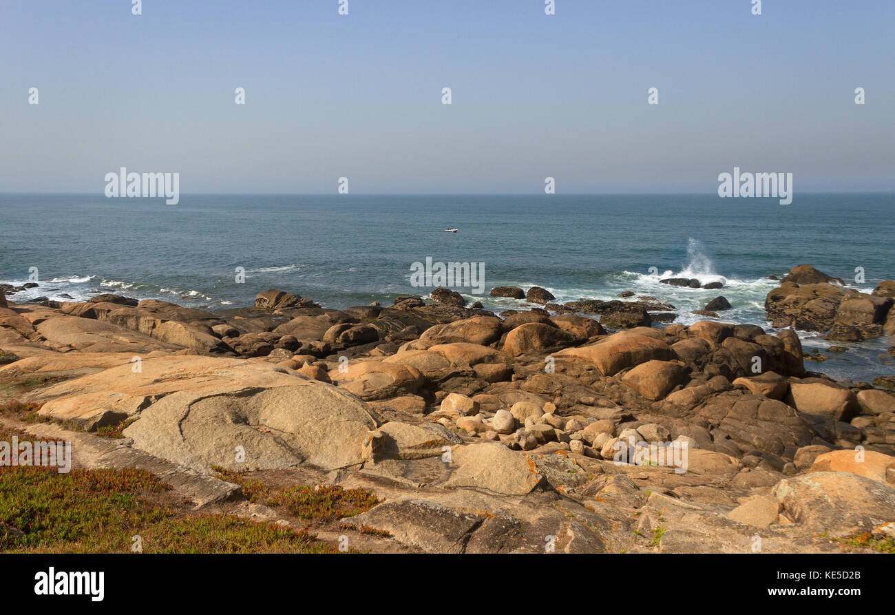 View of the rocky coast of the Atlantic Ocean Stock Photo - Alamy