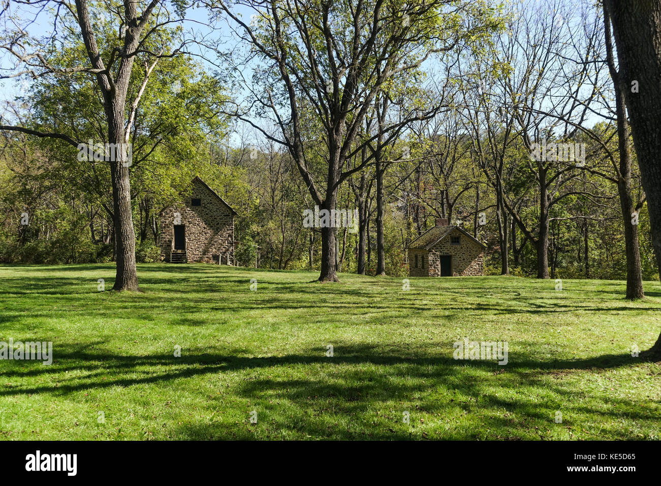 Old 19th century house in Jacobsburg Environmental Education Center ...