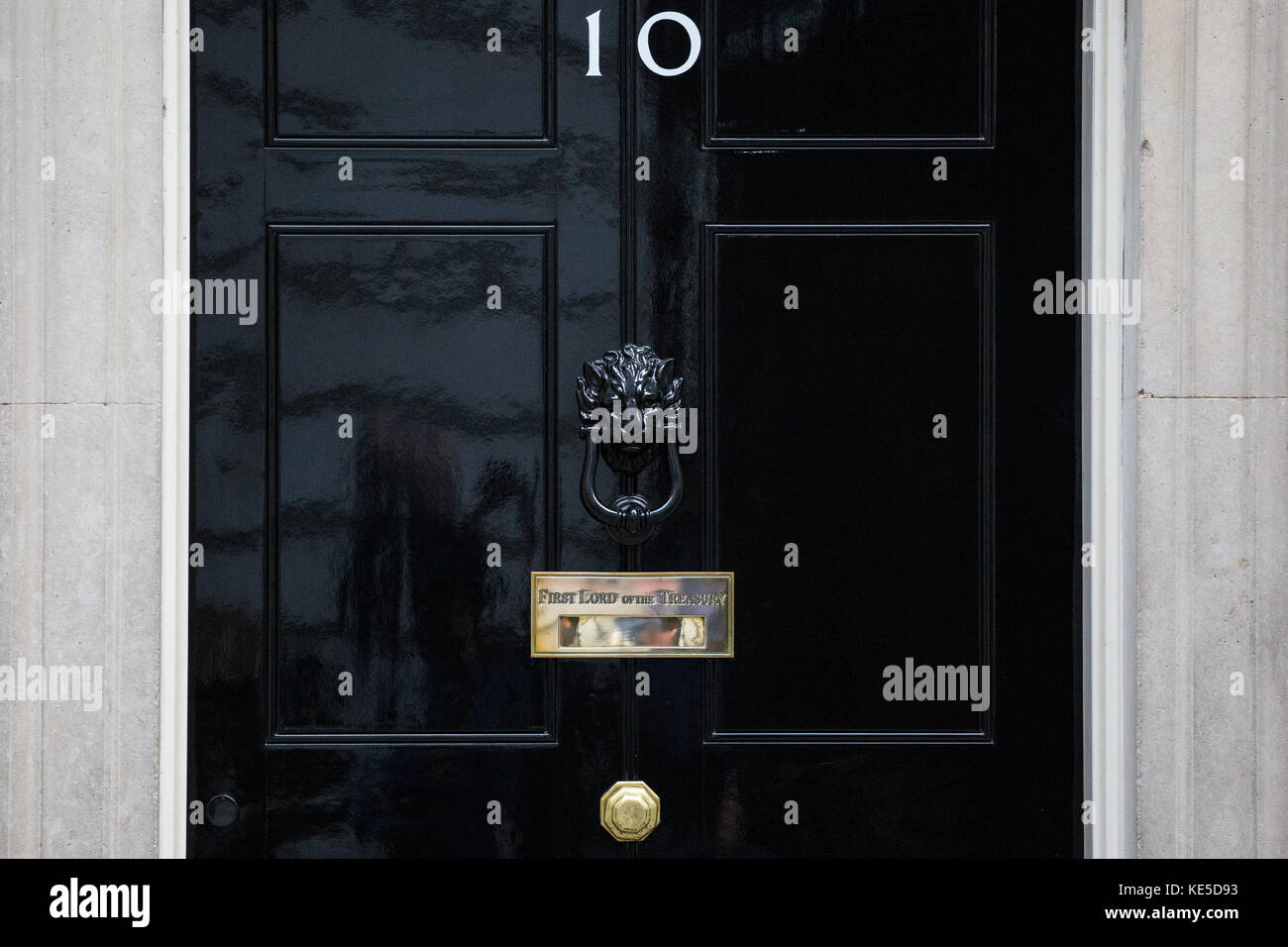 Downing Street Door Knocker Stock Photos Downing Street