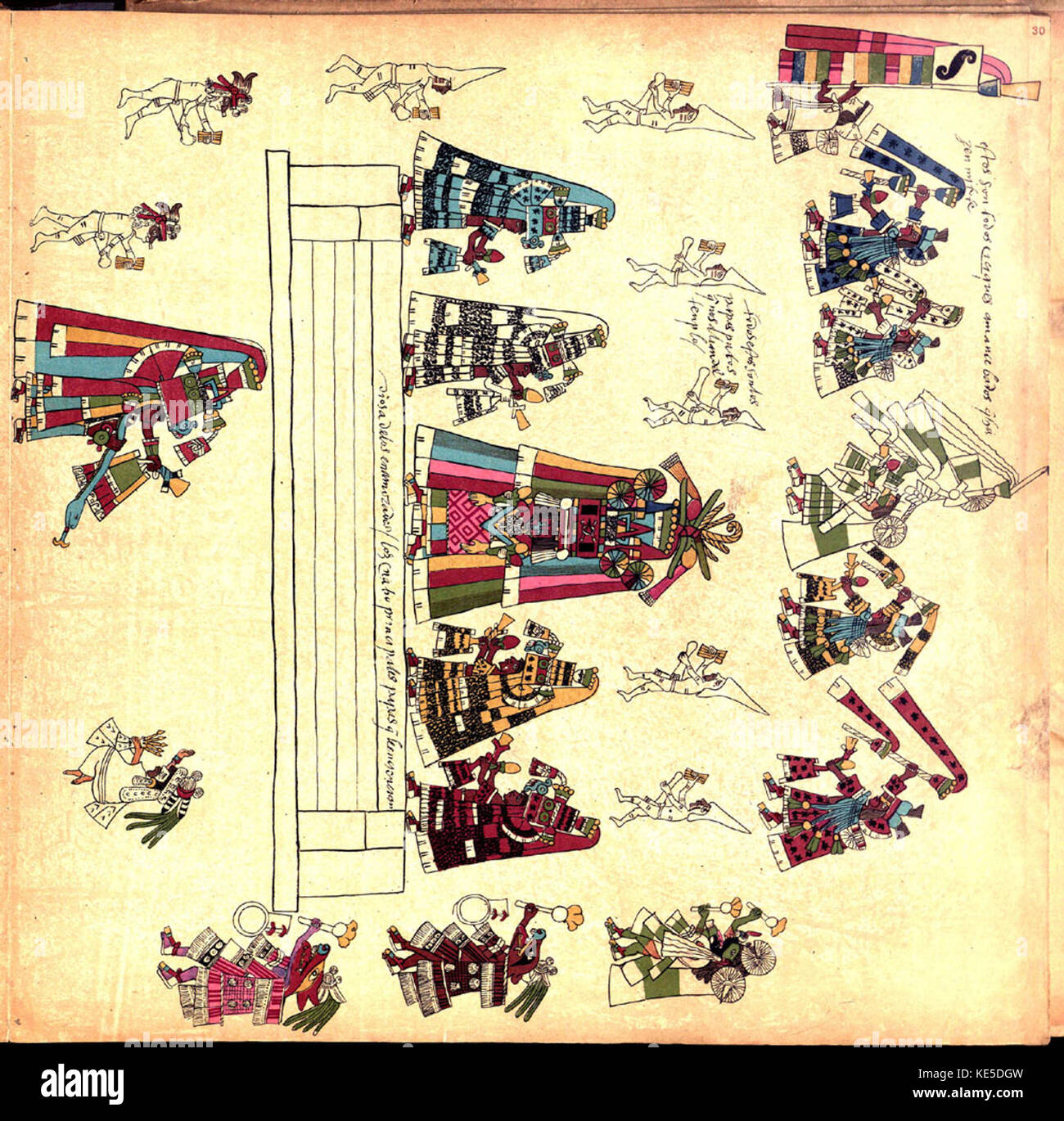The Codex Borbonicus is an ancient Aztec manuscript, containing a ...