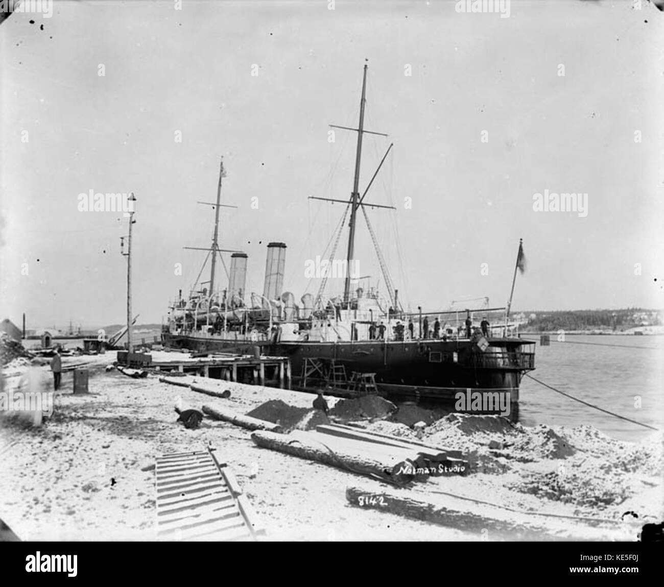 HMS Charybdis at Halifax circa 1900 1904 LAC 3332887 Stock Photo