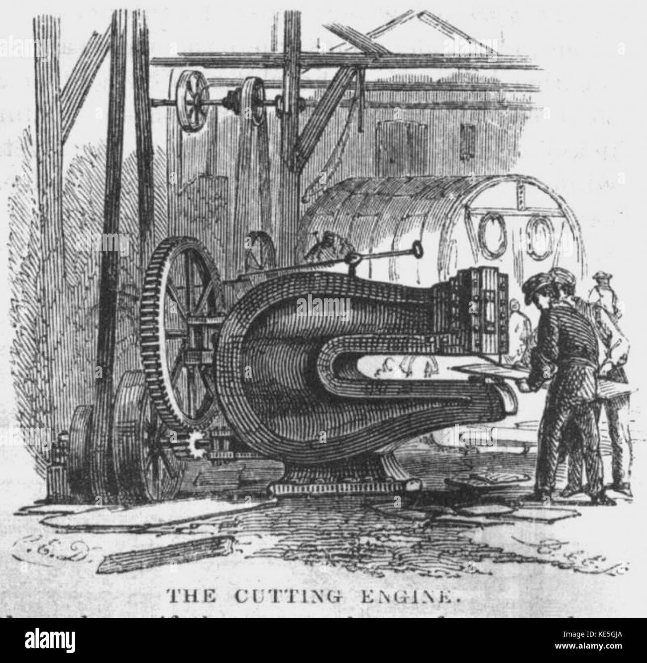 The cutting engine Novelty Iron Works Stock Photo Alamy