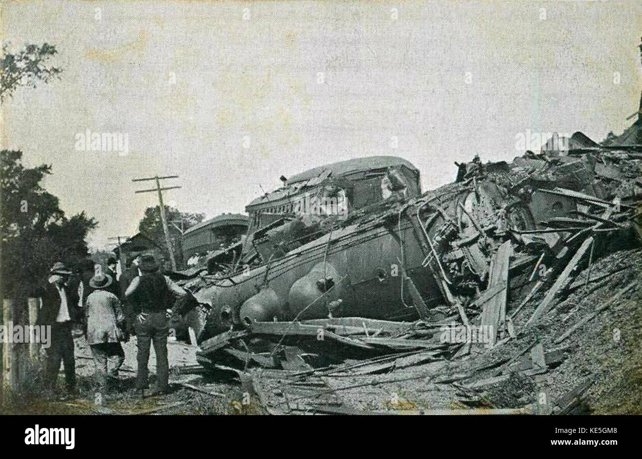 Train Wreck of 1907, Canaan, NH Stock Photo Alamy
