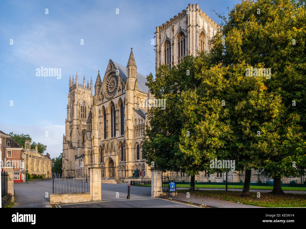 York Minster South elevation Stock Photo