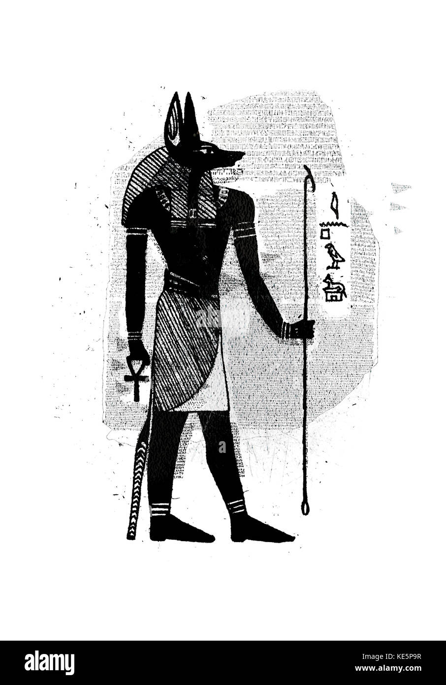 Anubis Holding Ankh Stock Photo Alamy Anubis Holding Ankh Stock Photo Alamy