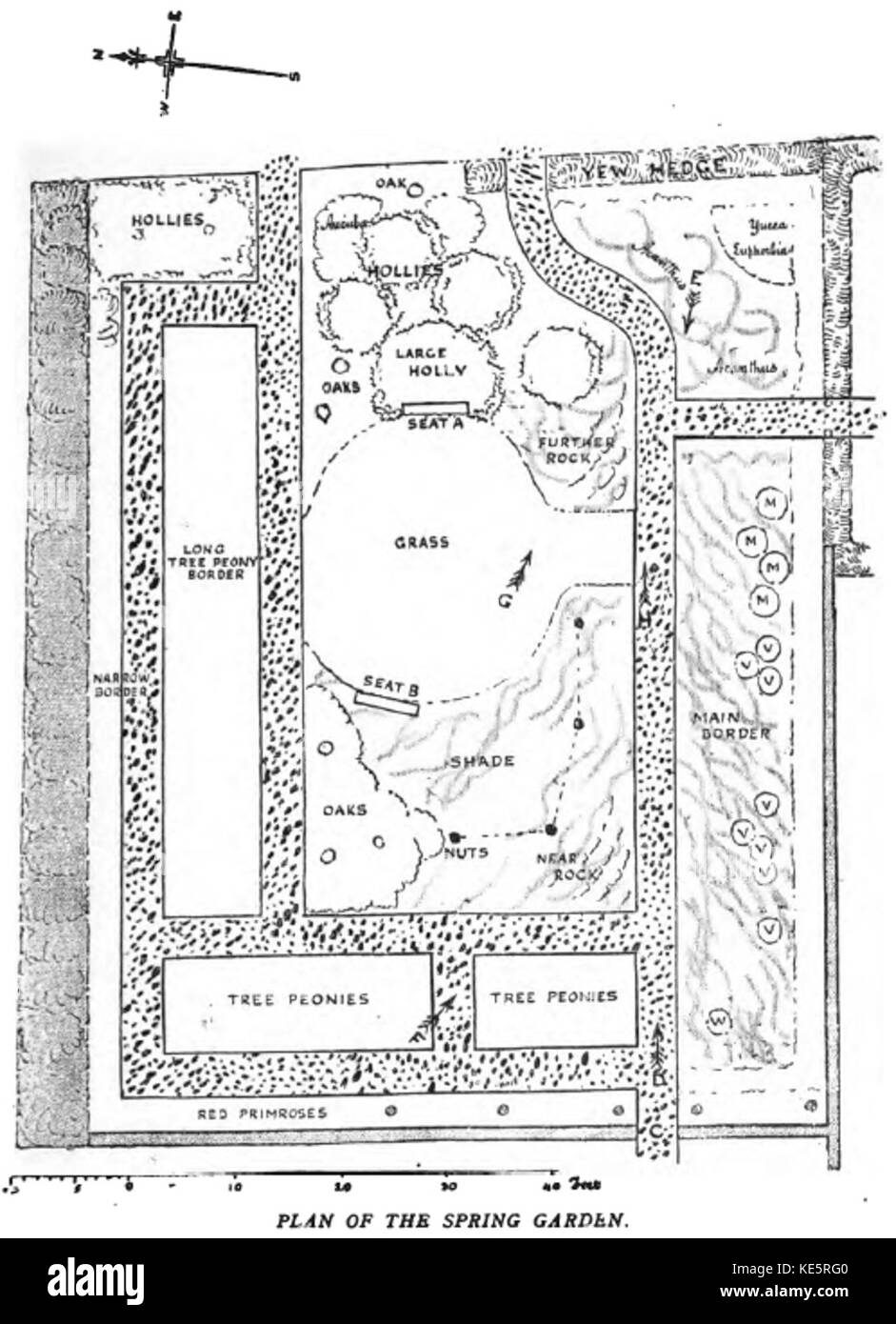 Colour in the Flower Garden23 Stock Photo Alamy