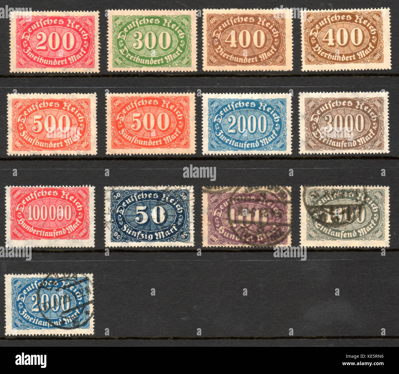 German stamps Stock Photo