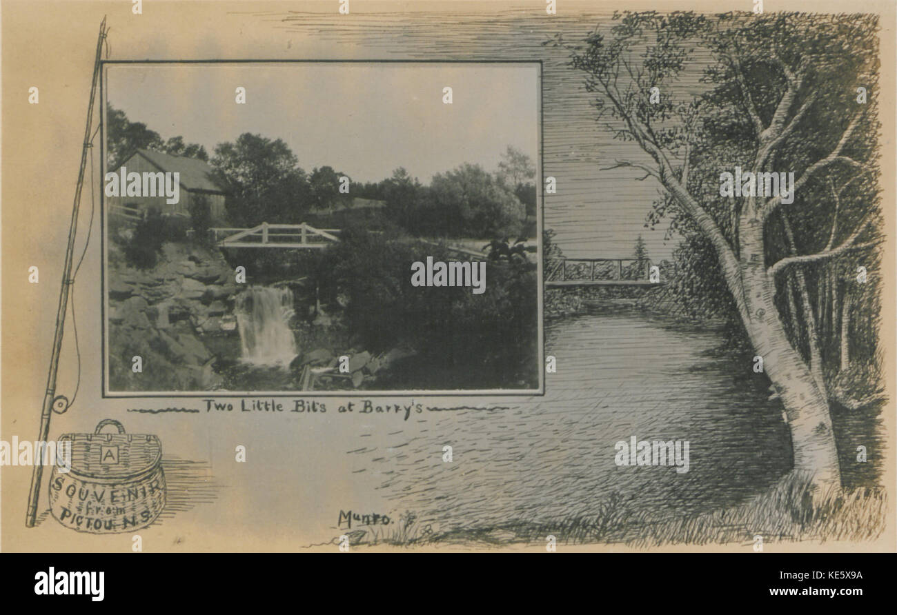'Two Little Bits at Barry's' is an artwork or photograph cataloged under HS85 10 20501, likely depicting two characters or elements in a social or historical setting, offering insight into the scene or relationship depicted. Stock Photo