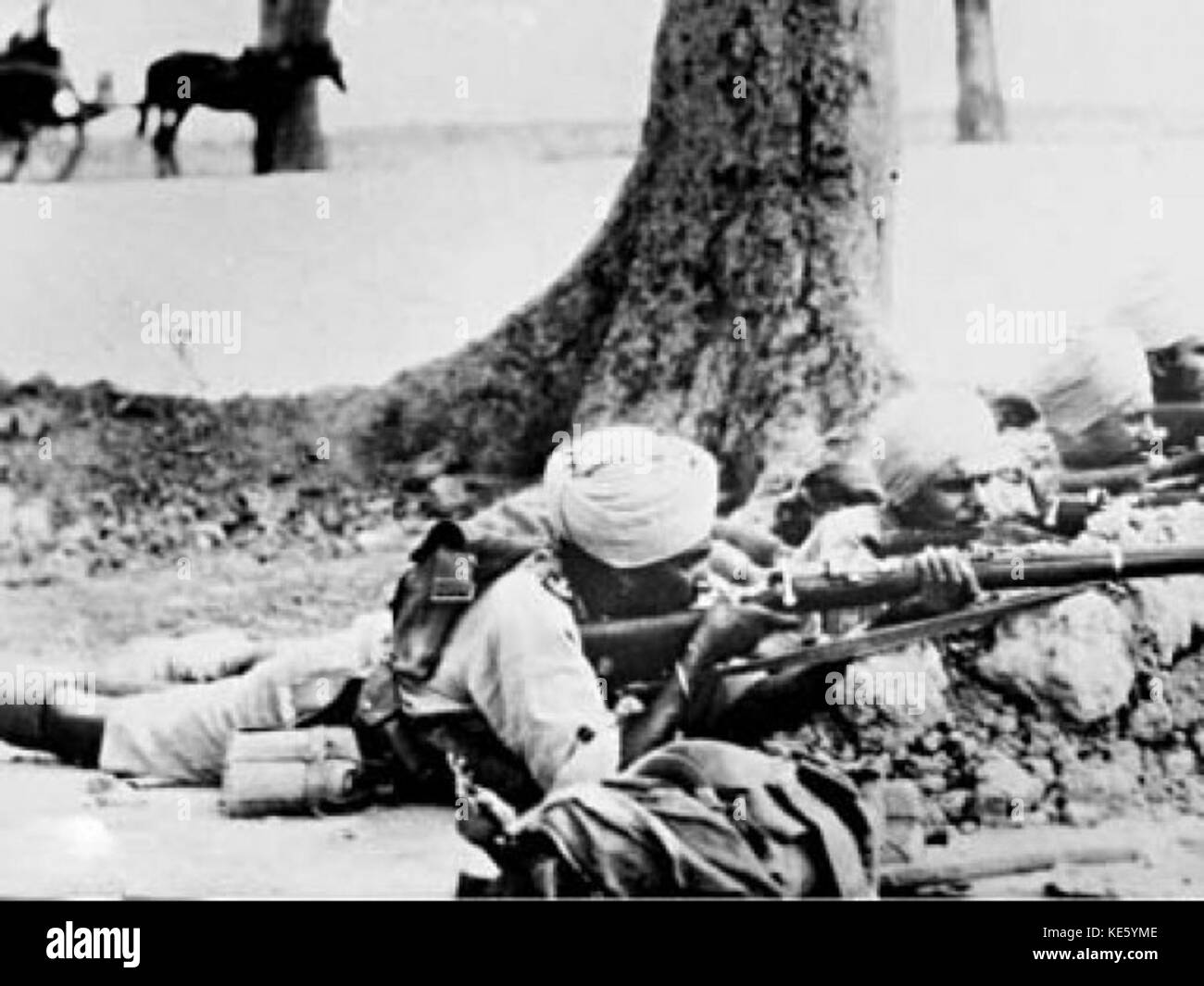 Indian soldiers formation Black and White Stock Photos & Images - Alamy