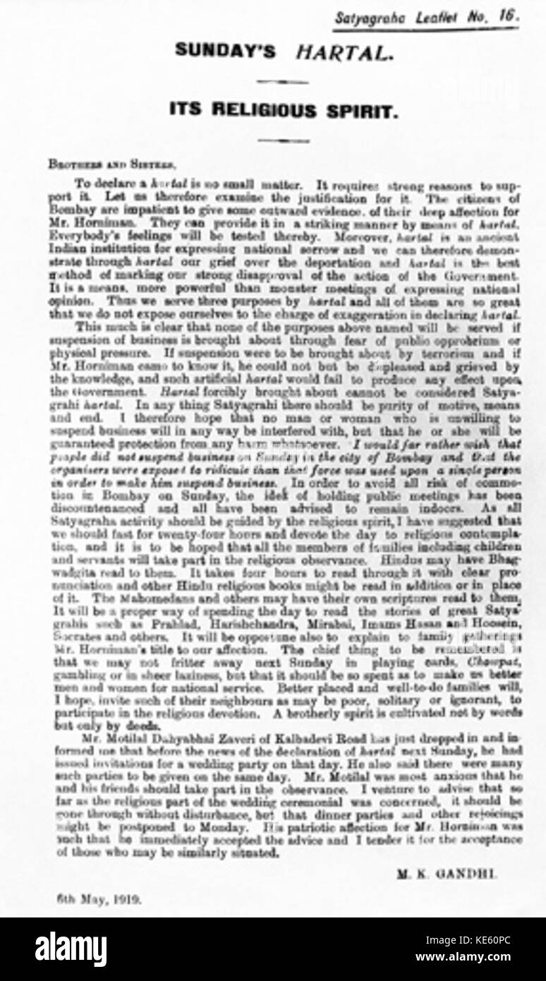 hartal on 6 april 1919