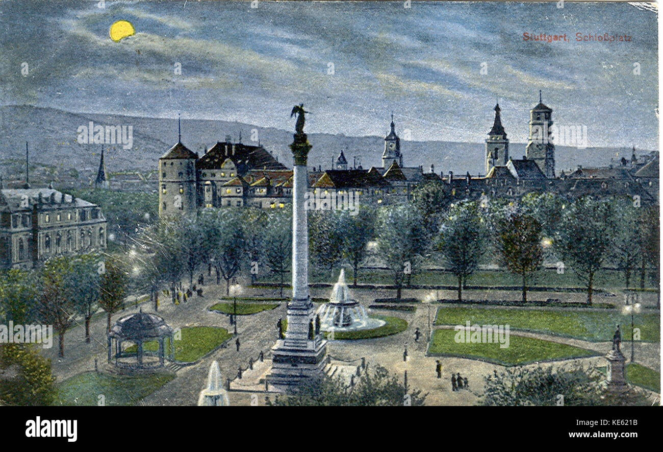 Stuttgart Schlossplatz Stock Photo - Alamy