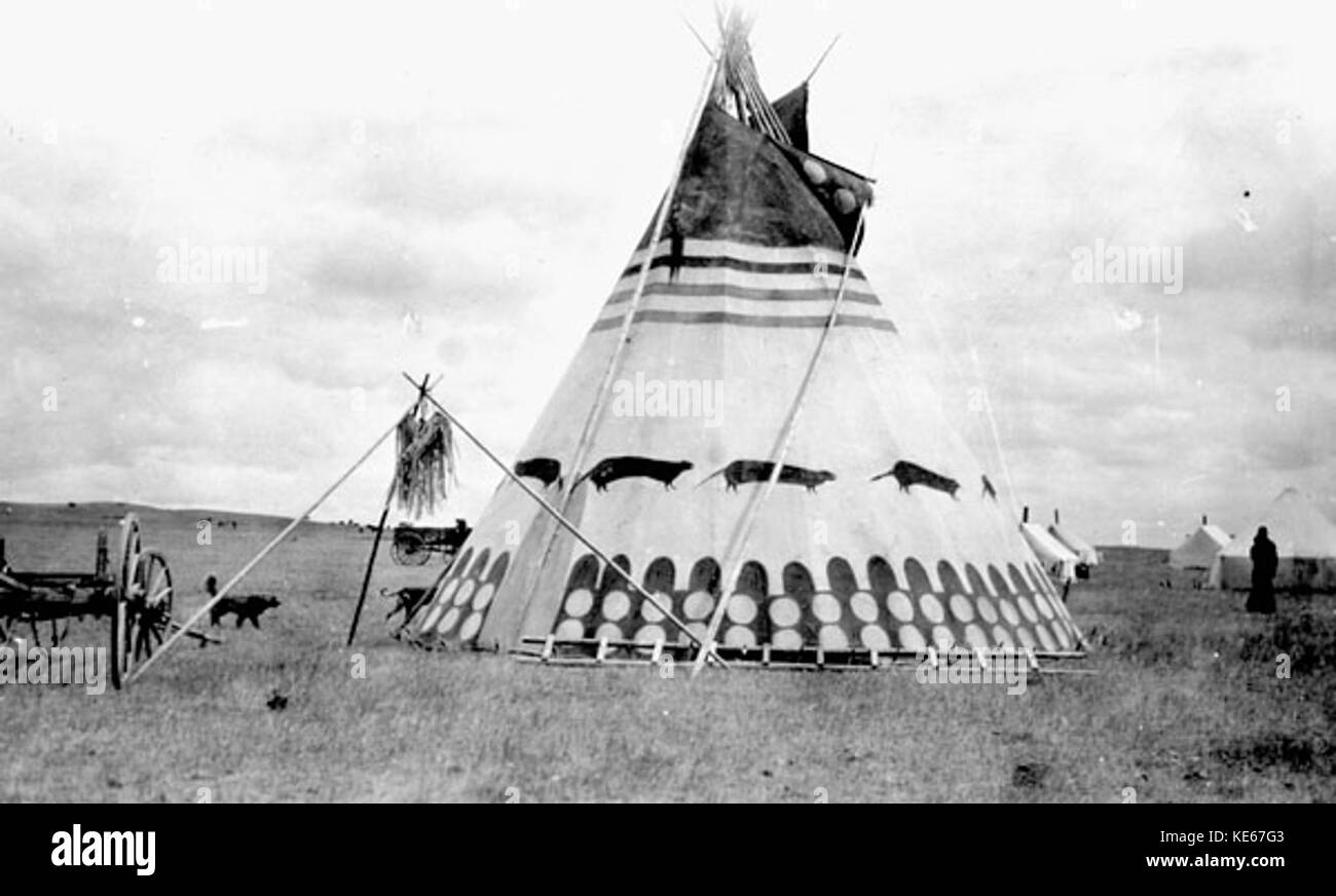Blackfoot teepee Stock Photo Alamy