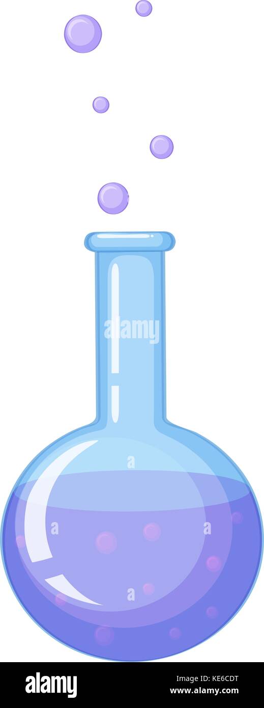 Beaker filled with chemical substance illustration Stock Vector Image ...
