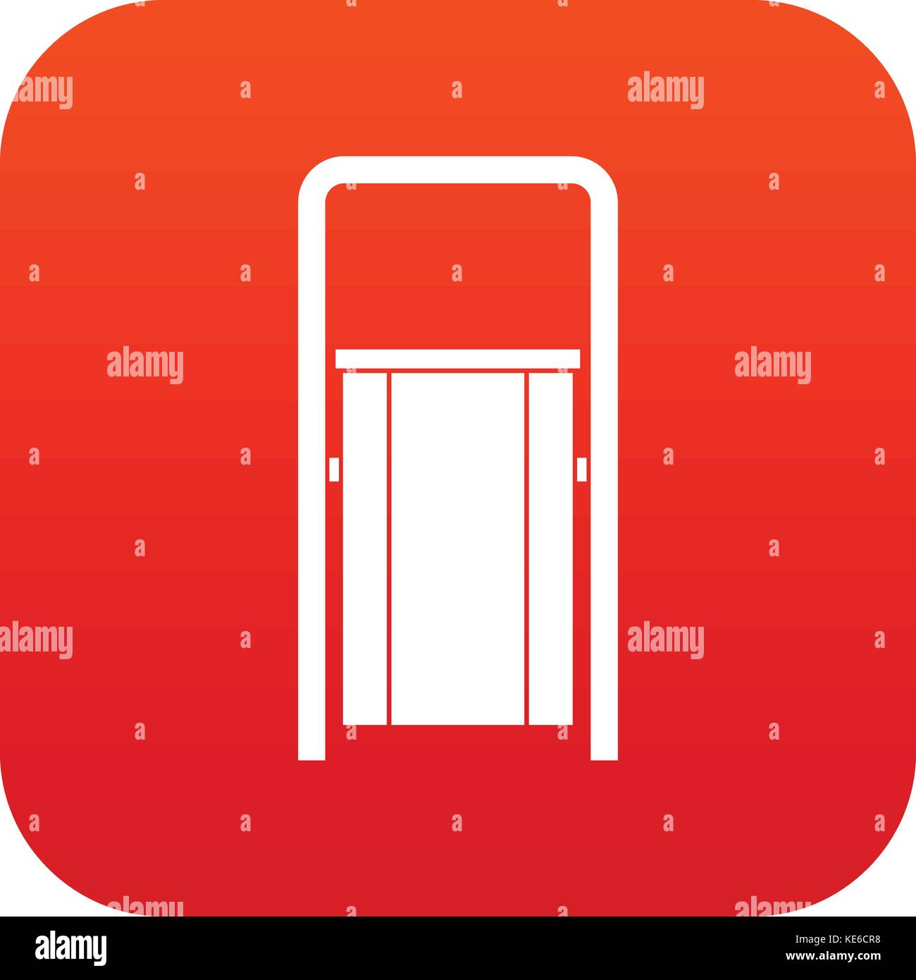 Public garbage bin icon digital red Stock Vector Image & Art - Alamy