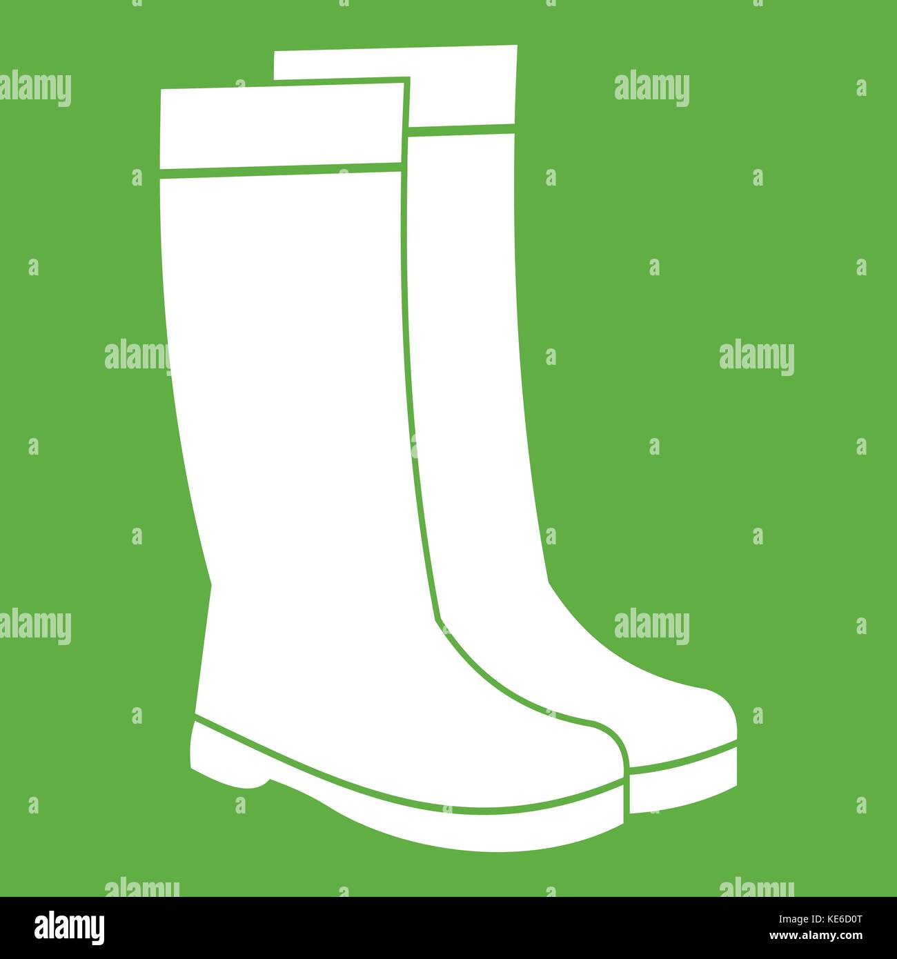 Rubber boots icon green Stock Vector Image & Art - Alamy