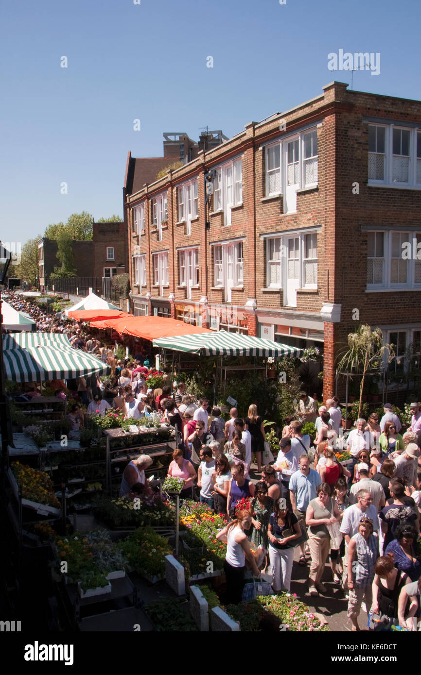 Columbia Rd Flower market, London E2 Stock Photo